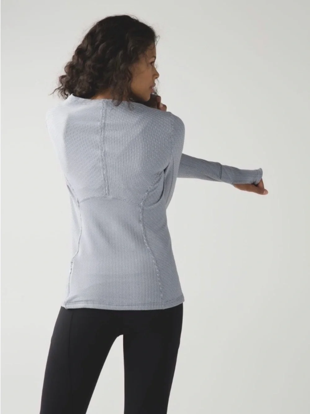 Lululemon Kanto Catch Me Long Sleeve Top Running Grey Size 4 Women’s - Picture 2 of 14